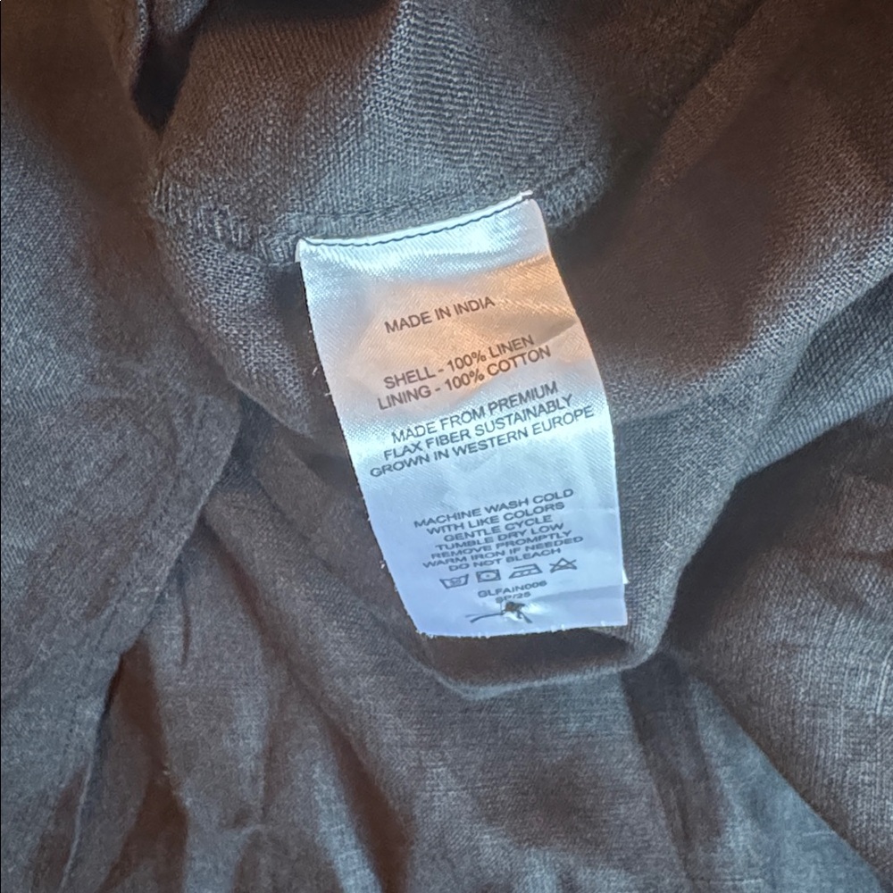 Quince linen Elegant Black Midi Dress size Large NWT - Picture 9 of 10